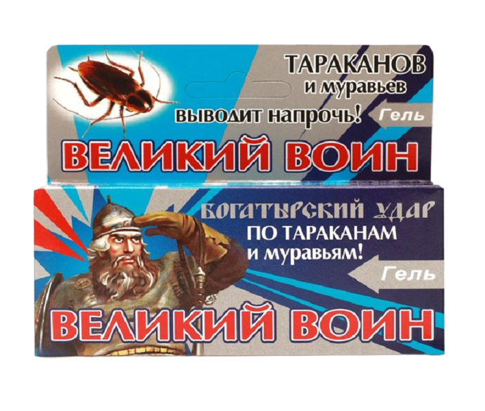 

Гель от насекомых Ваше Хозяйство Великий Воин Р00002113 80 г, Великий Воин