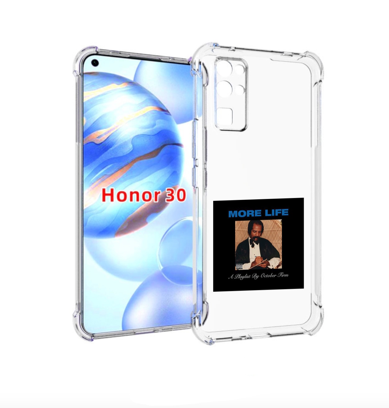 

Чехол бампер MyPads Drake - More Life для Honor 30 (BMH-AN10) пр, Прозрачный, Tocco