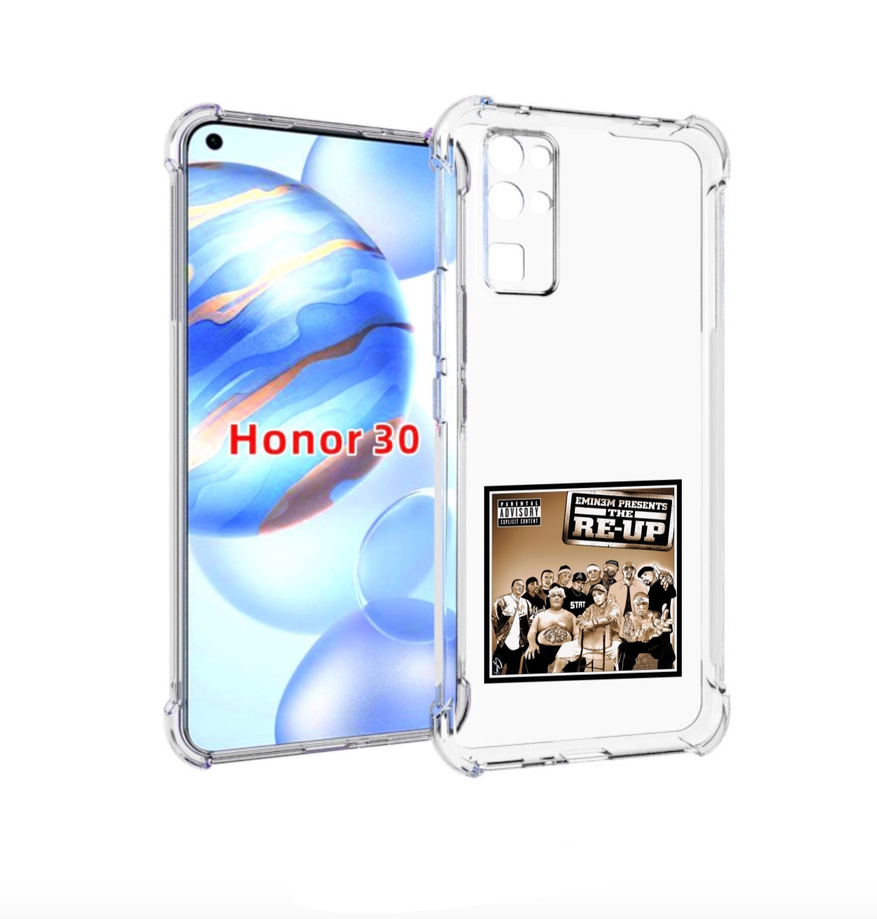 

Чехол Бампер Mypads Eminem Presents, The Re-Up Для Honor 30 (Bmh, Прозрачный, Tocco