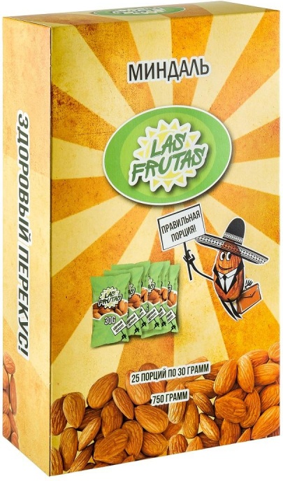 

Орехи Las Frutas миндаль шоу-бокс, 25шт х 30г