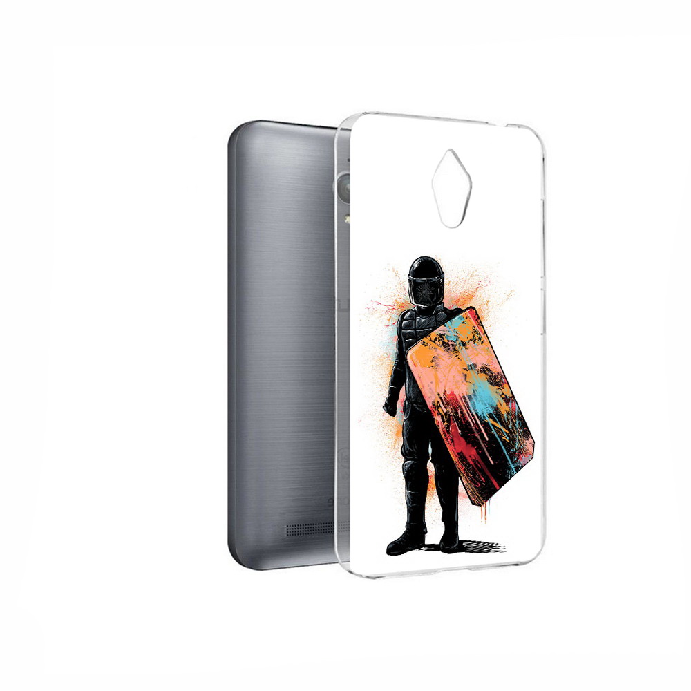 

Чехол MyPads Tocco для Asus ZenFone Go (ZC500TG) солдат с красочным щитом, Прозрачный, Tocco