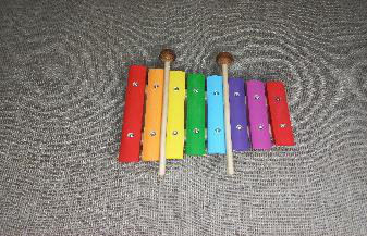 фото Md-ksc-8p ксилофон 8 нот с резонатором цветной музыка детям