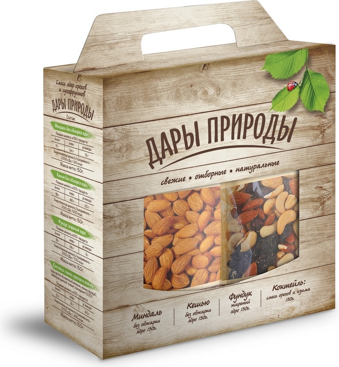 

Смесь орехов и сухофруктов Дары природы, 600г