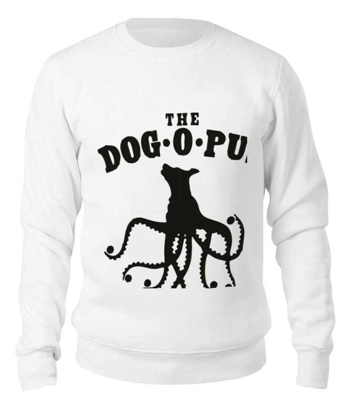 

Свитшот унисекс Printio The dog o pus белый L, The dog o pus