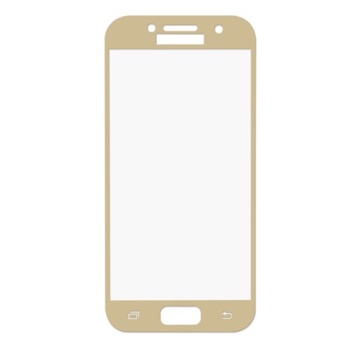 

Защитное стекло на Samsung A720F, Galaxy A7 (2017), 3D, золотой, X-CASE