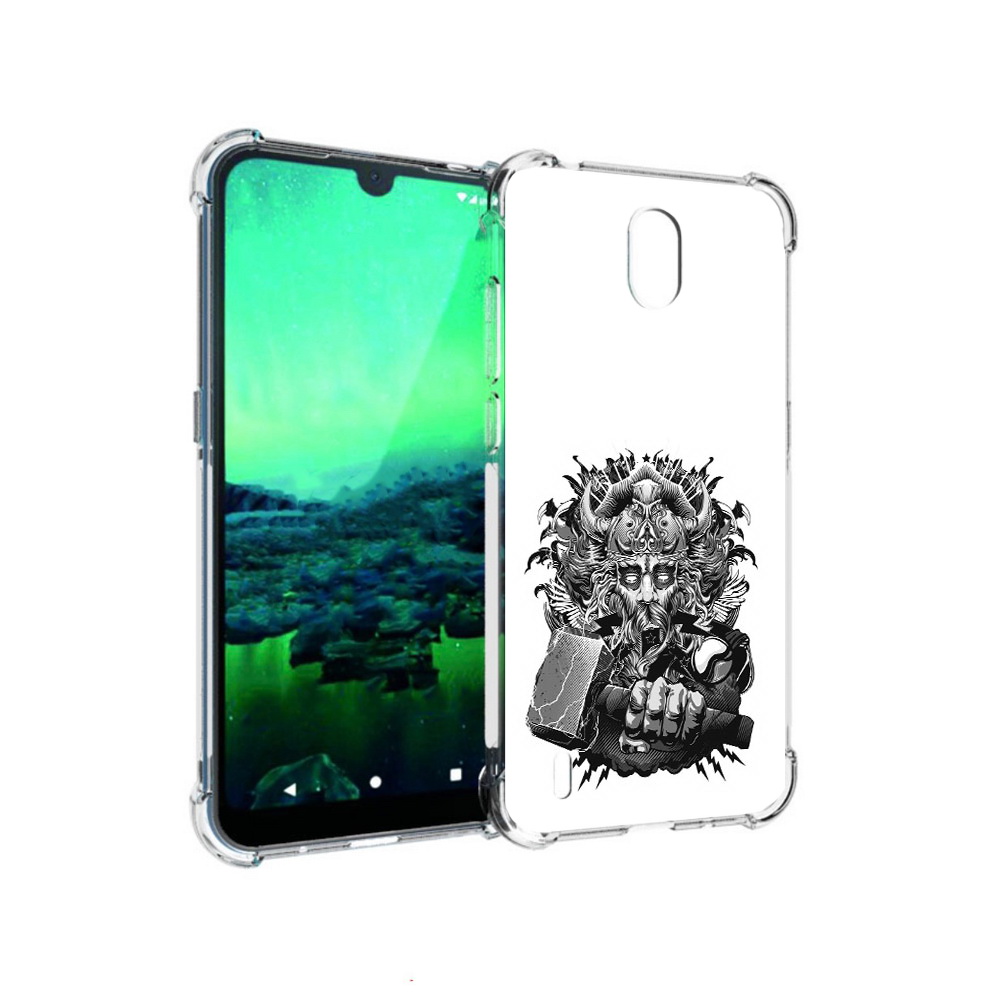 

Чехол MyPads Tocco для Nokia 1.3 злой тор (PT227048.104.363), Прозрачный, Tocco