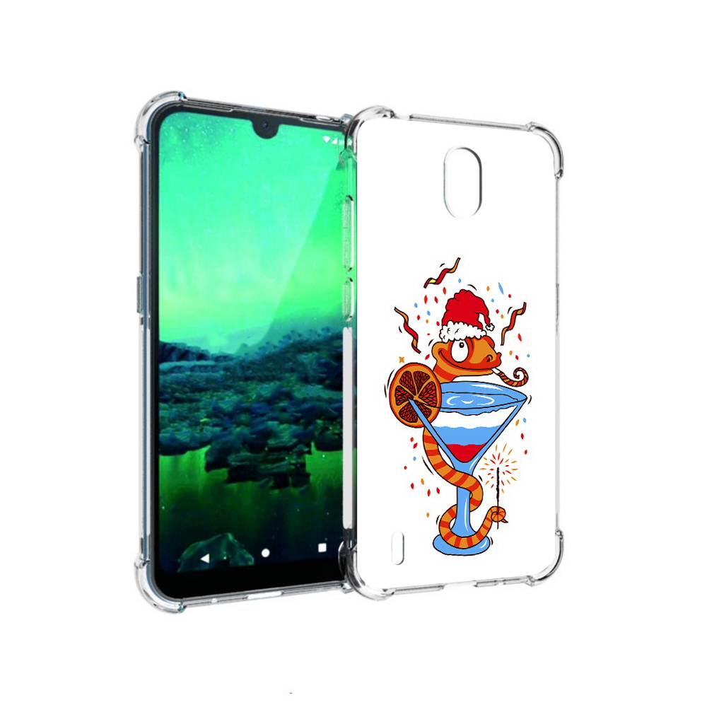 

Чехол MyPads Tocco для Nokia 1.3 змейка (PT227048.104.364), Прозрачный, Tocco