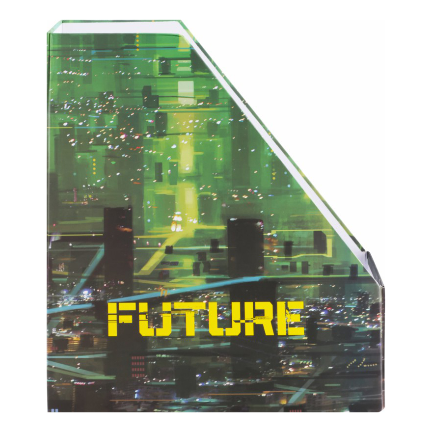 

Лоток для бумаг вертикальный Лента Kids Cyberpunk, Зеленый