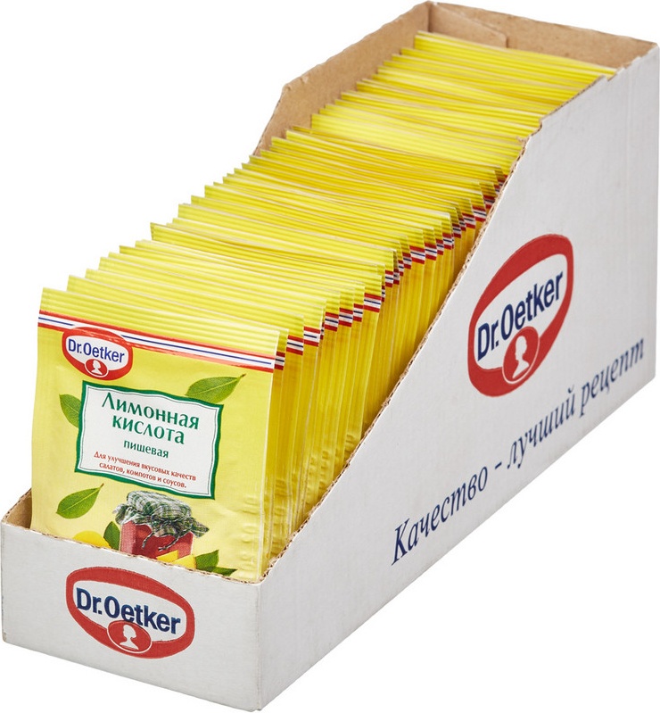 

Лимонная кислота Приправа Кислота лимонная Dr.Oetker 50 шт. x 8г