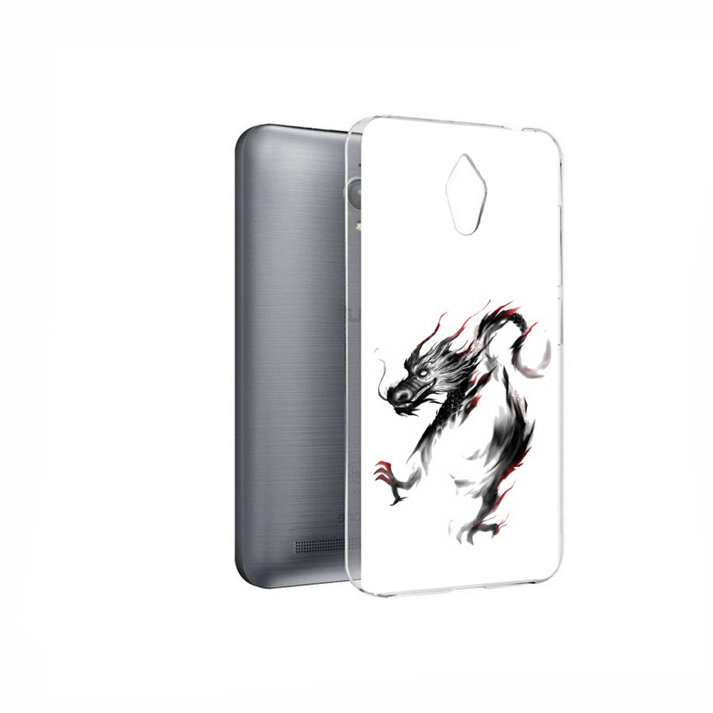 Чехол MyPads Tocco для Asus ZenFone Go (ZC500TG) черный дракон
