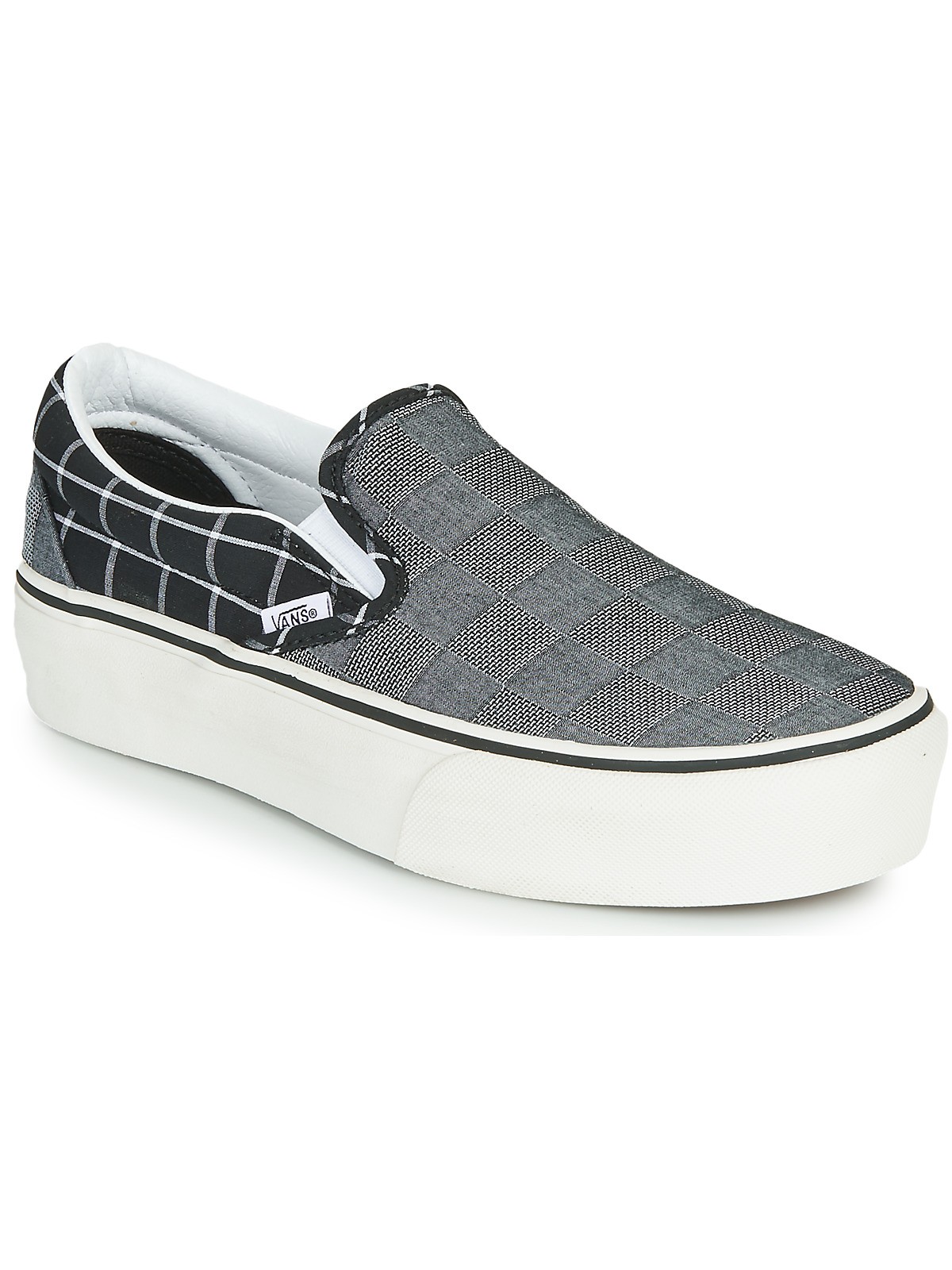 Слипоны женские Vans 17687466 серые 36.5 EU