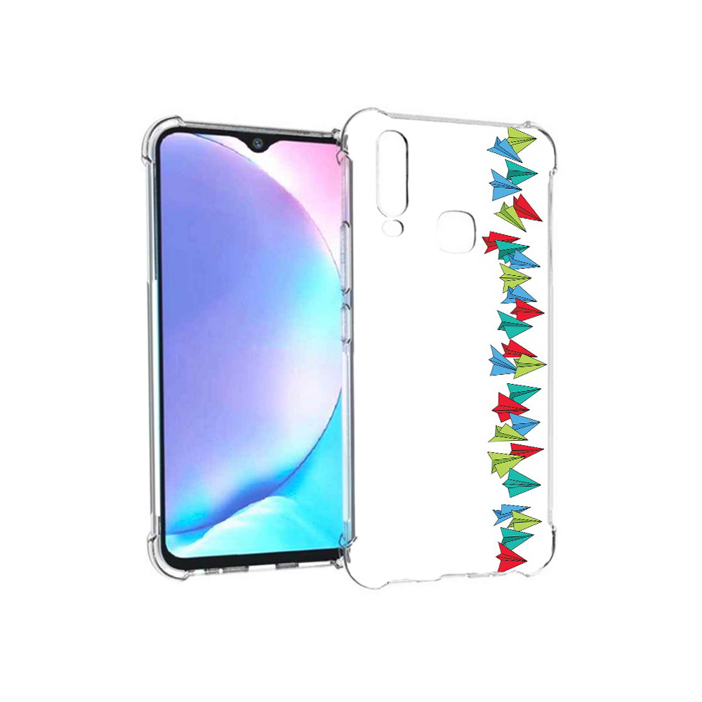 

Чехол MyPads Tocco для Vivo Y17 самолетики из листочков (PT136369.382.593), Tocco