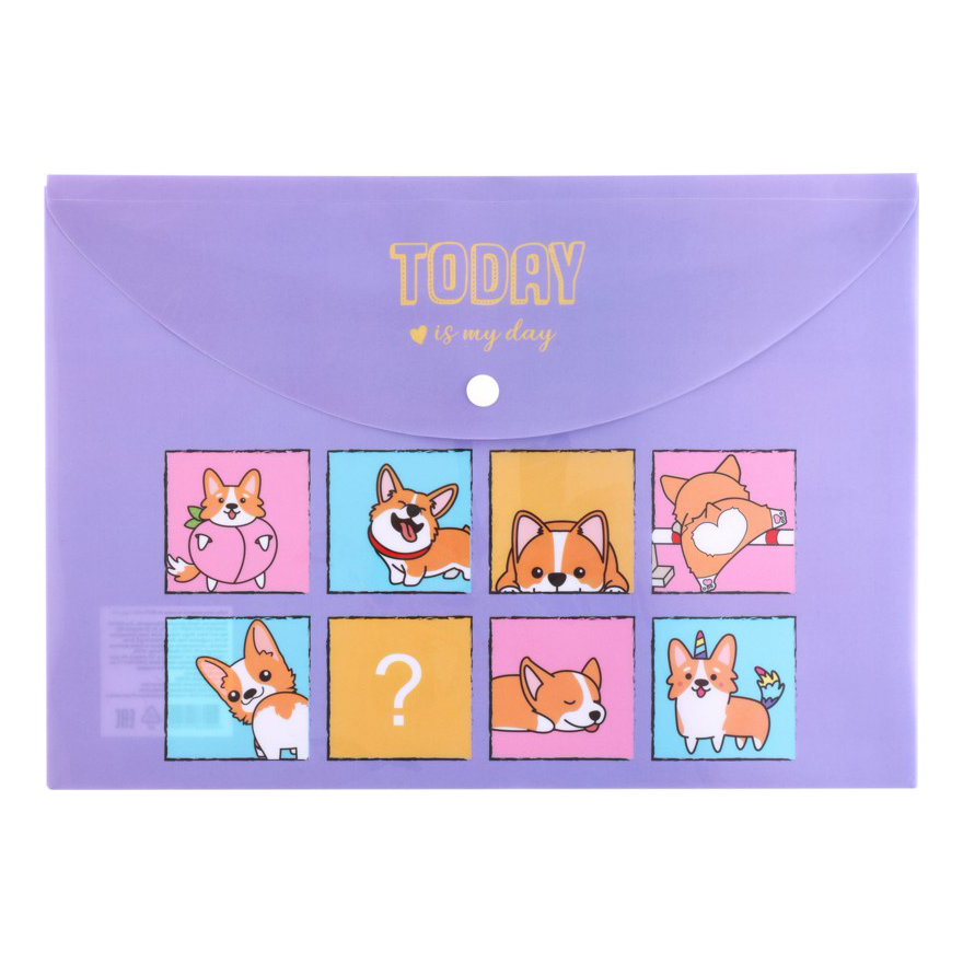 

Папки-конверты Лента Kids Corgi А4 2 шт
