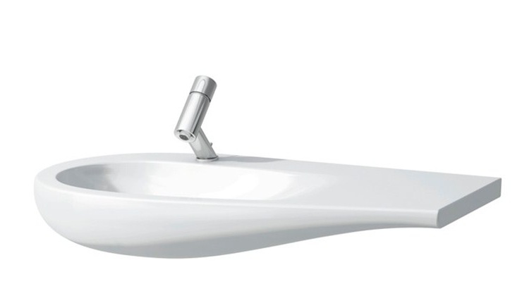 фото Раковина-столешница laufen il alessi 90x50 8.1497.5.400.104.1 полочка справа