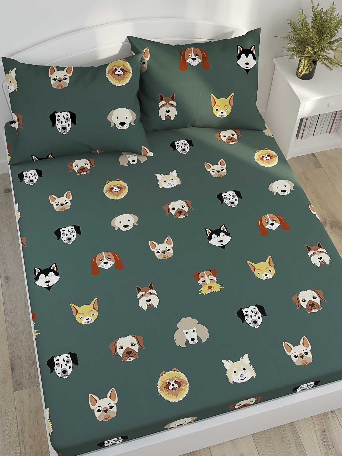 

Простынь Котики Котики "Dogs " 240х215 см, Зеленый