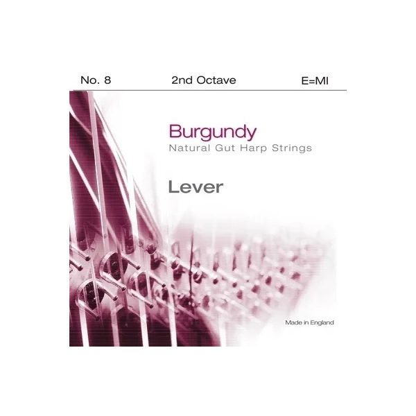 фото Струна bow brand e2 для арфы lever burgundy lb-08e2