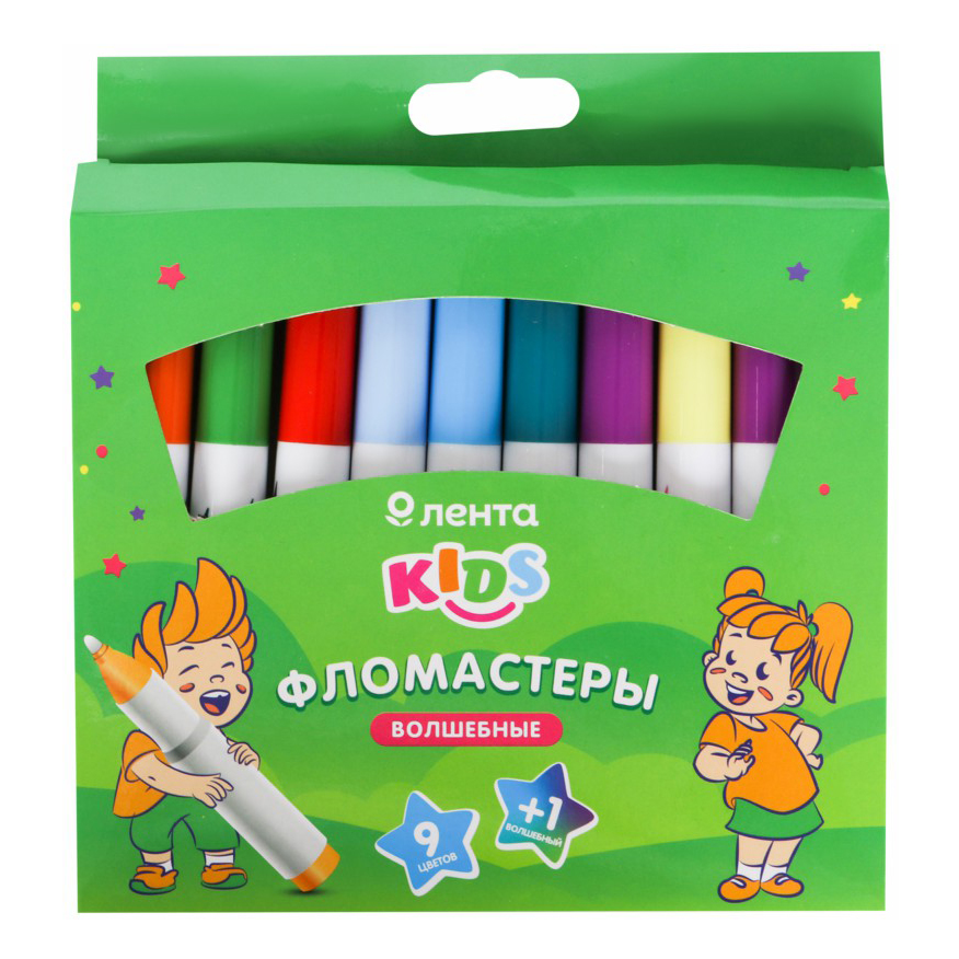 Фломастеры Лента Kids 10 цветов