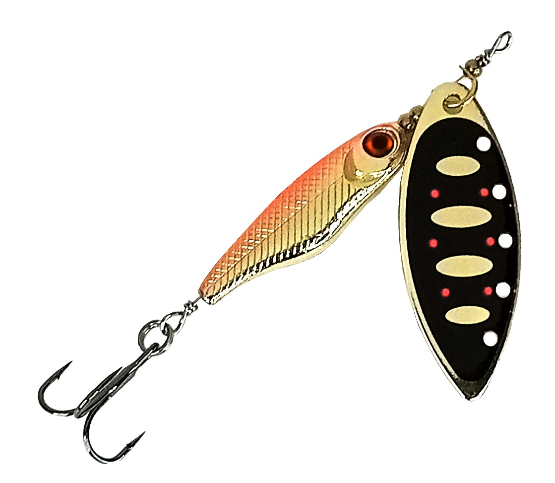 

Блесна Mottomo SPIN BLADE № 4 (19гр) # Gold-19, Золотистый, Spin blade