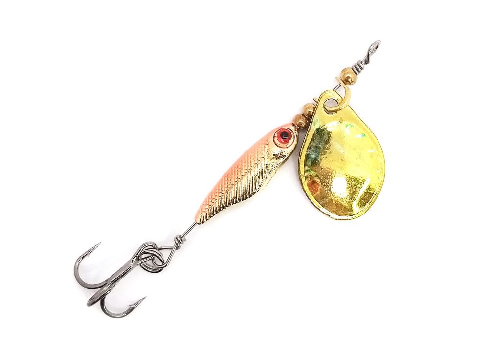 

Блесна Mottomo SPIN BLADE-R № 2 (6.5гр) # Gold / Gold, Золотистый, Spin blade