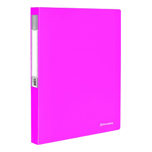 Деловая папка Brauberg Neon розовая 40 вкладышей