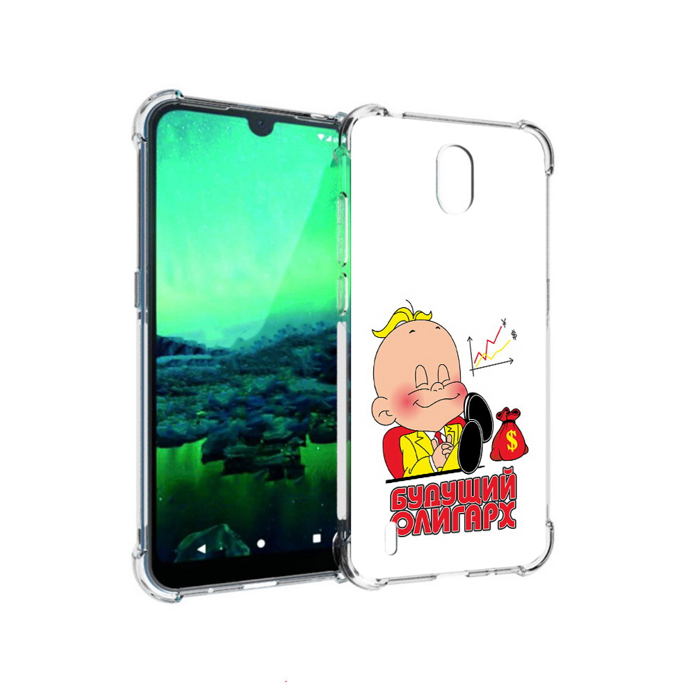 

Чехол MyPads Tocco для Nokia 1.3 Будущий олигарх (PT227048.104.37), Прозрачный, Tocco