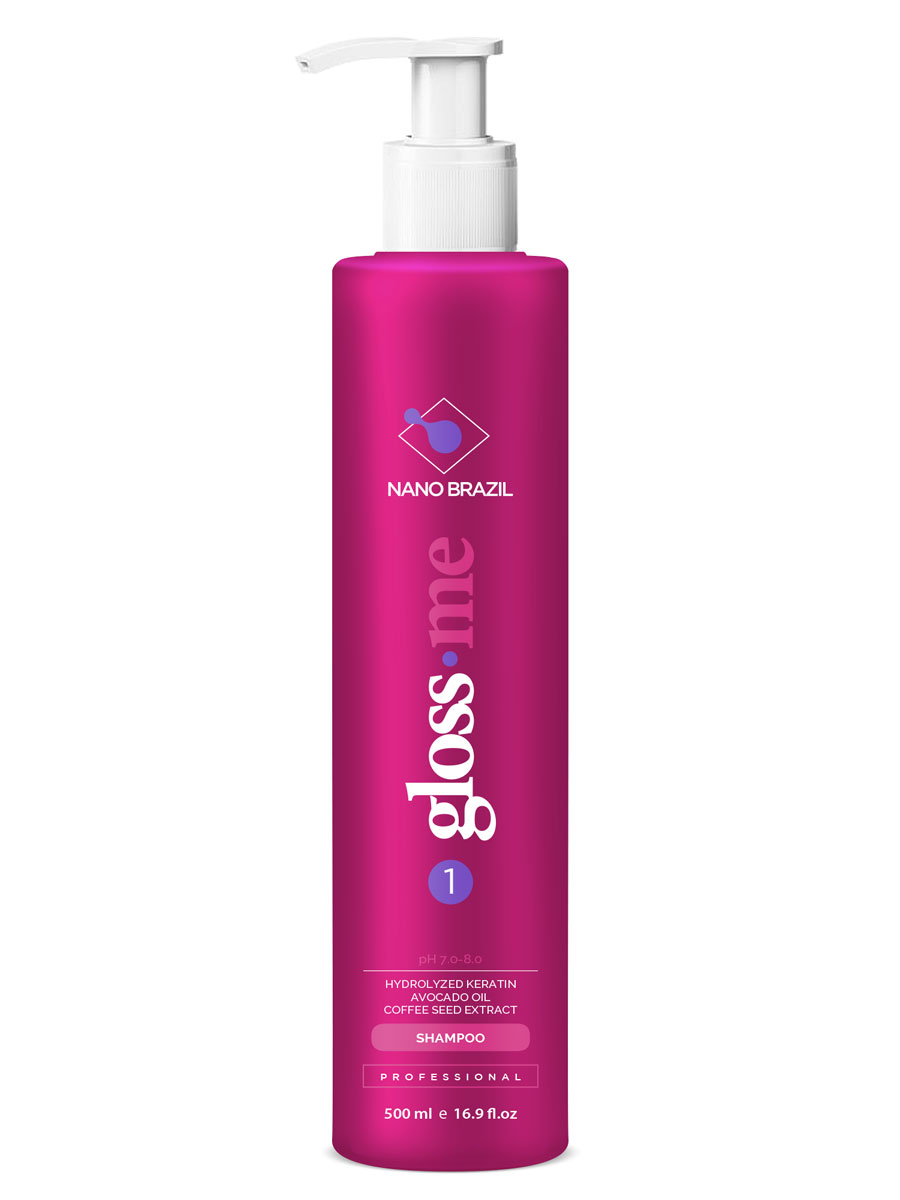 Шампунь Nano Brazil Gloss Me Shampoo 500 мл