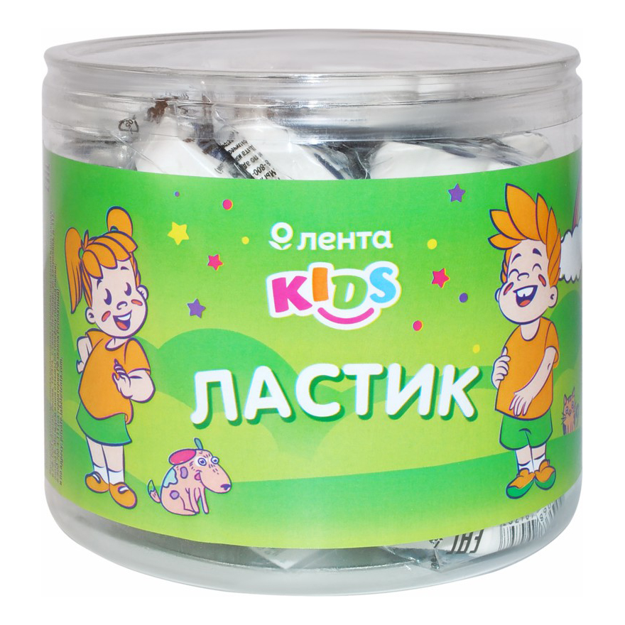

Ластик классический Лента Kids Лапка термопластичная резина, Белый;синий