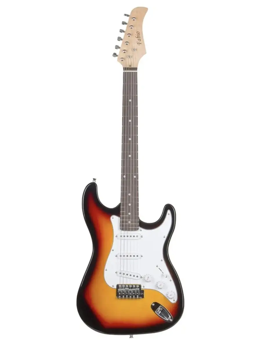 Электрогитара Stratocaster Fabio ST100 SB (S/S/S), оранжевая