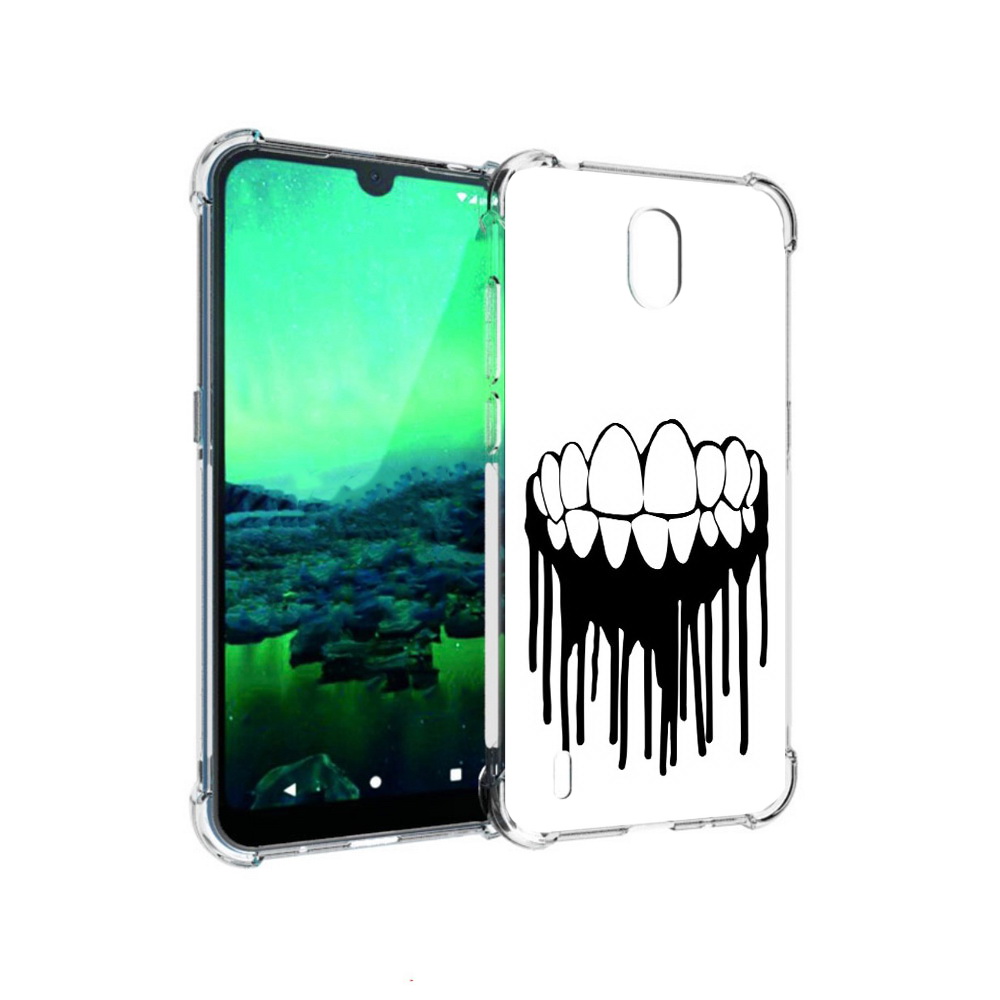 

Чехол MyPads Tocco для Nokia 1.3 зубы (PT227048.104.372), Прозрачный, Tocco