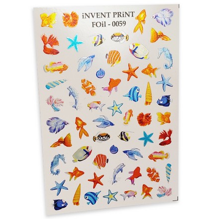 

Фольгированный слайдер iNVENT PRiNT №FOiL-059 Море. Рыбы. Рыбки, 3 шт.