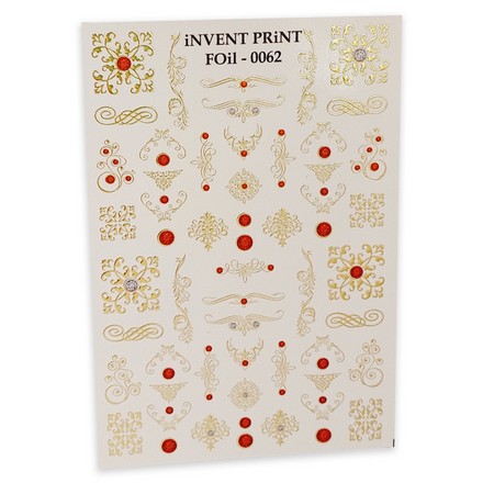 

Фольгированный слайдер iNVENT PRiNT №FOiL-062 Золотые вензеля и узоры, 3 шт., Разноцветный