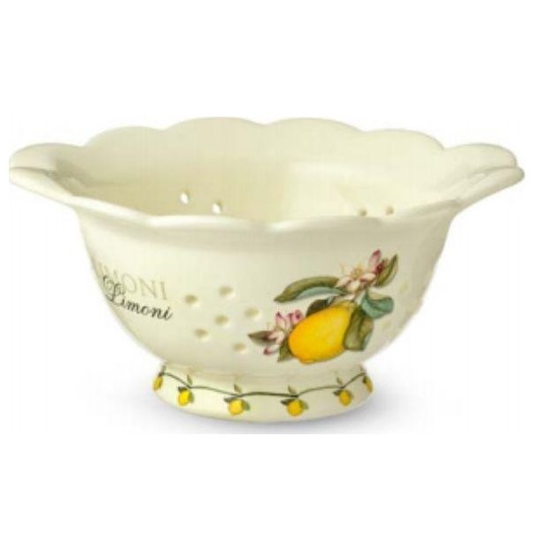 

Дуршлаг 25 см Artigianato Ceramico by Caroline, Artigianato ceramico, Лимоны, 156781, Artigianato ceramico