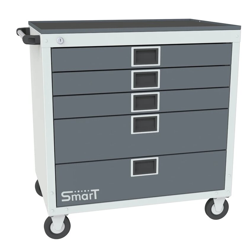 

Тележка SMART 5М с лотком SMART М, Серый, 5М с лотком SMART М