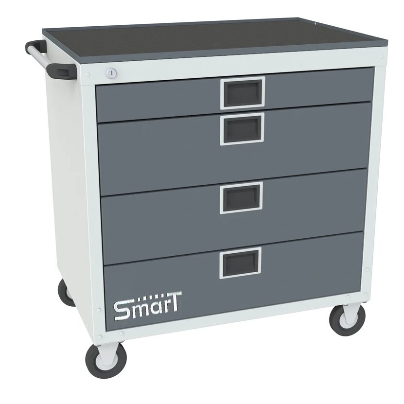 

Тележка SMART 4М с лотком SMART М, Серый, 4М с лотком SMART М