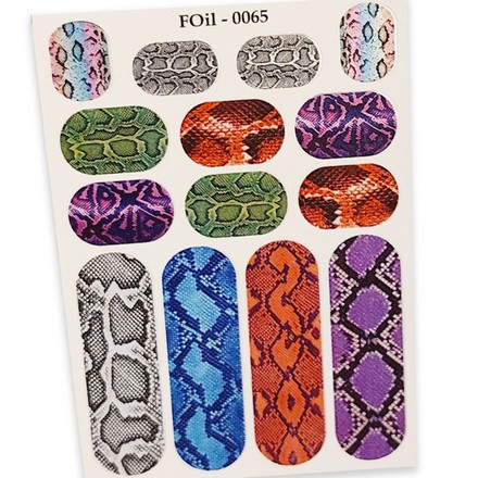 

Фольгированный слайдер iNVENT PRiNT №FOiL-065 Змеиная чешуя. Змеи. Кожа, 3 шт.