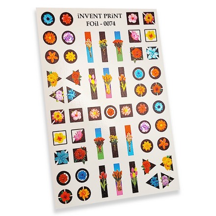 

Фольгированный слайдер iNVENT PRiNT №FOiL-074 Цветы. Букеты. Геометрические фигуры, 3 шт., Разноцветный