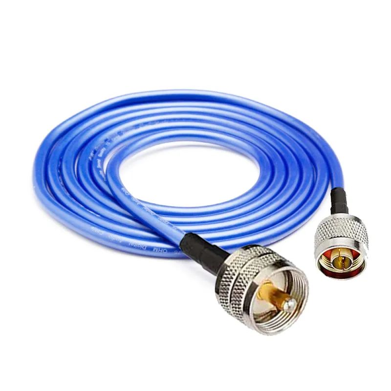 

Кабельная сборка UHF-male - N-male 25 м., кабель 5D-FB CU (медь), Синий, 5D-FB CU