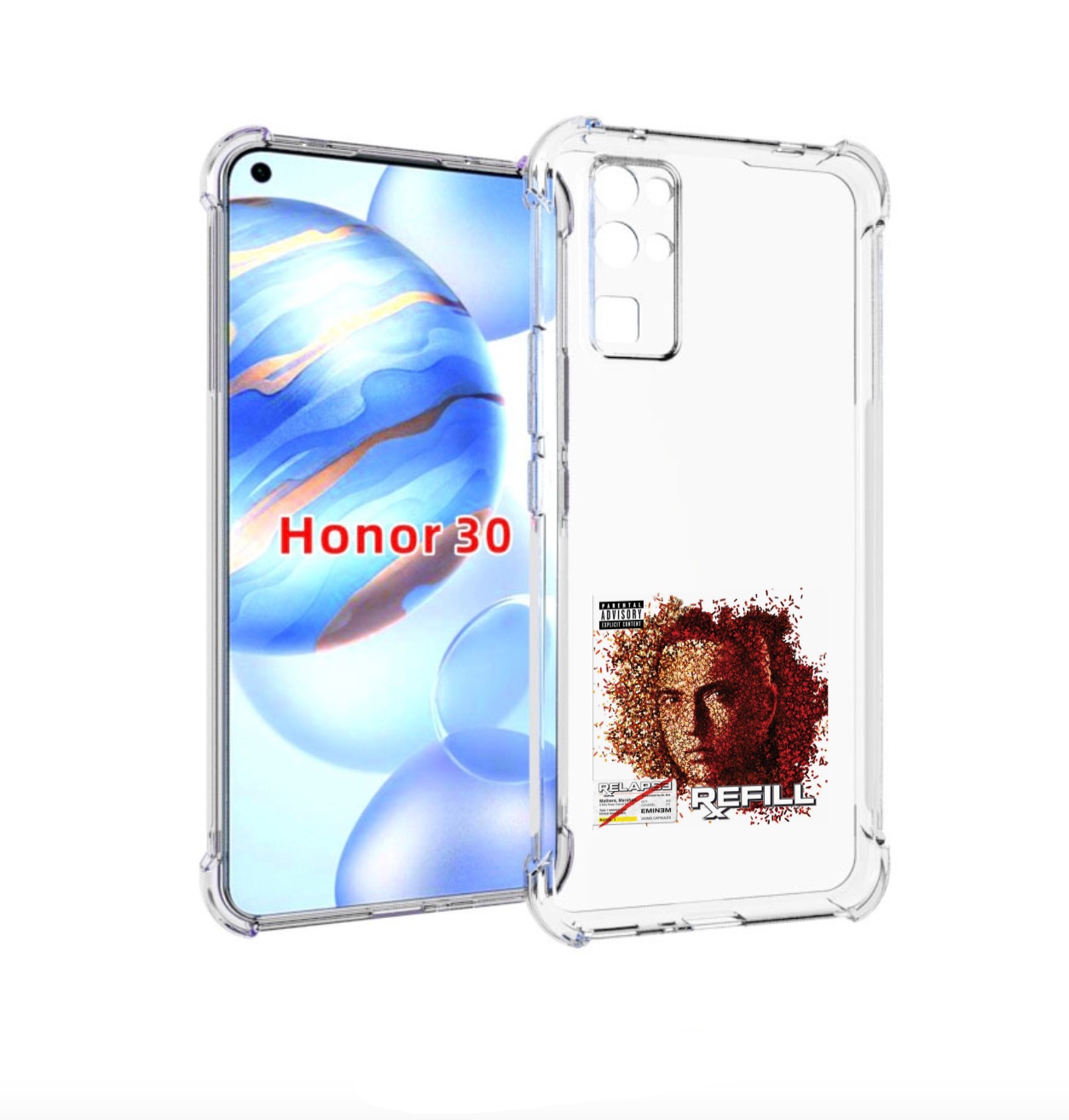 

Чехол Бампер Mypads Eminem Relapse, Refill Для Honor 30 (Bmh-An1, Прозрачный, Tocco