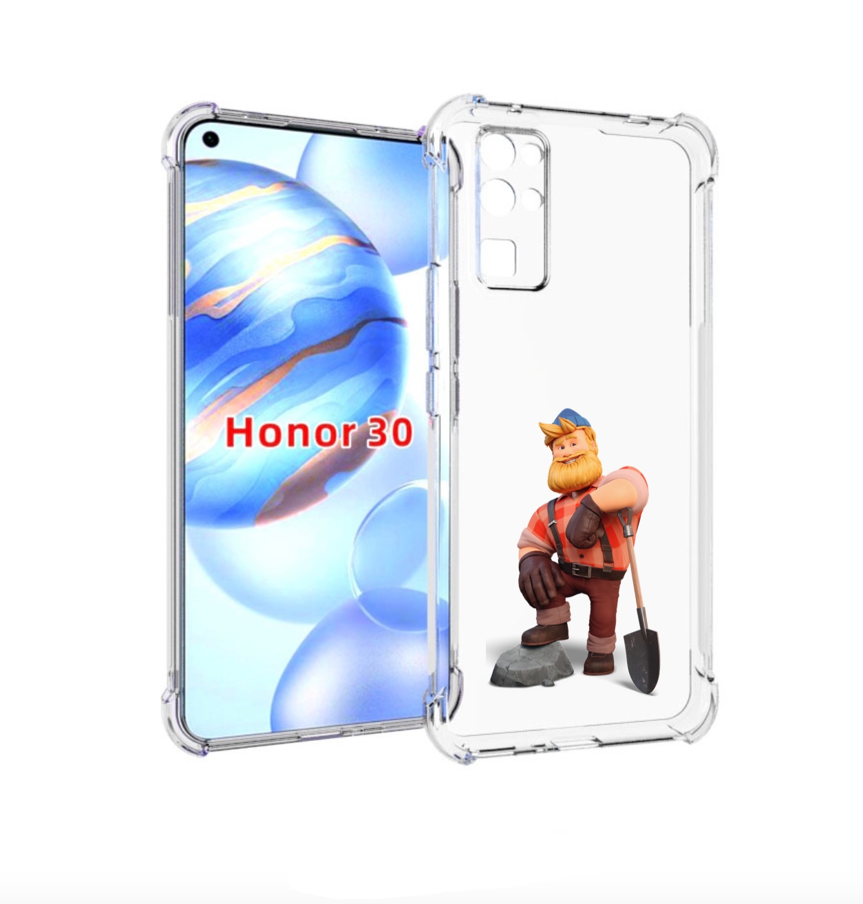 

Чехол бампер MyPads FarmVille-2 для Honor 30 (BMH-AN10) противоу, Прозрачный, Tocco
