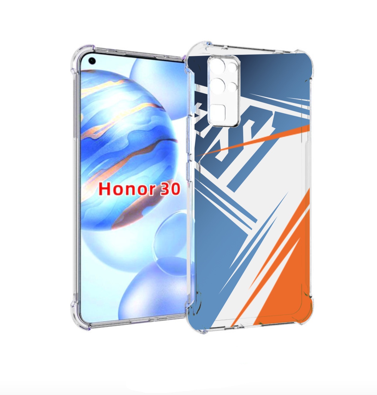 

Чехол бампер MyPads Fast для Honor 30 (BMH-AN10) противоударный, Прозрачный, Tocco