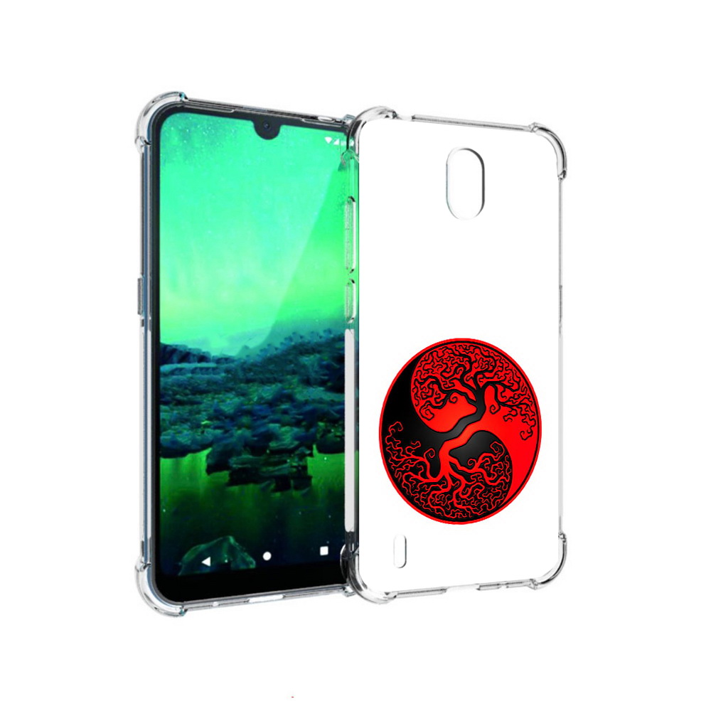 

Чехол MyPads Tocco для Nokia 1.3 инь янь дерево (PT227048.104.379), Прозрачный, Tocco