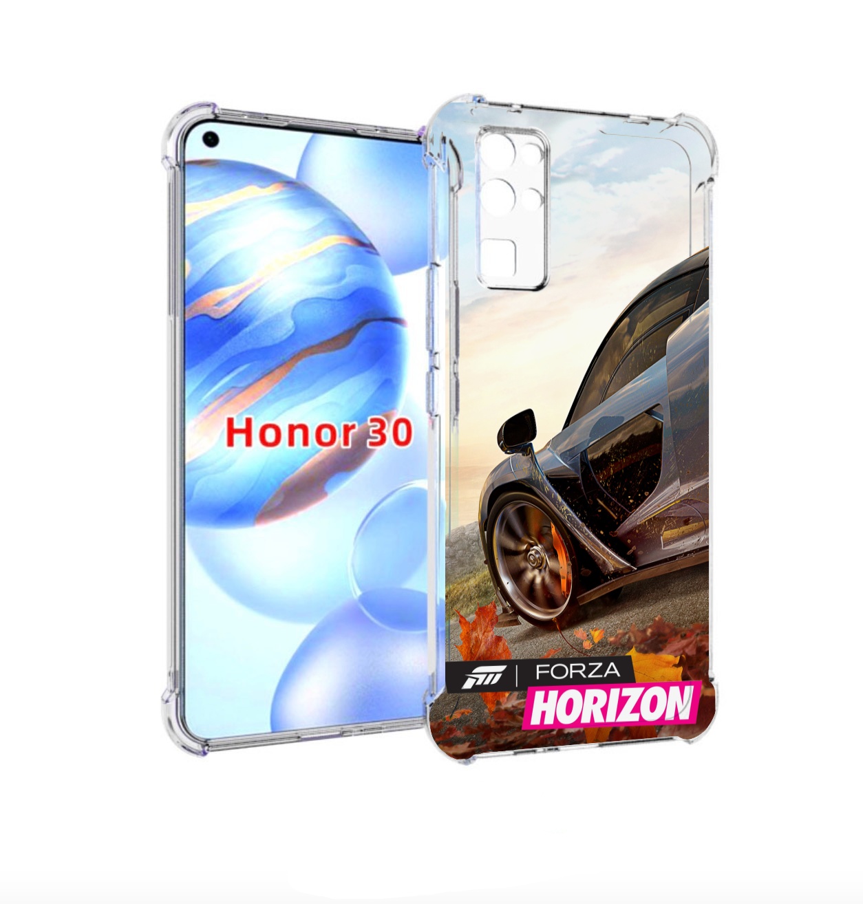 

Чехол бампер MyPads Forza Horizon 4 для Honor 30 (BMH-AN10) прот, Прозрачный, Tocco