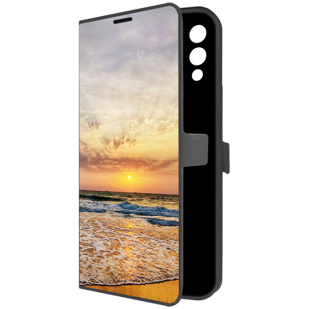 

Чехол-книжка Krutoff Eco Book для INFINIX Hot 12i Индия, Пляжи Гоа (черный)