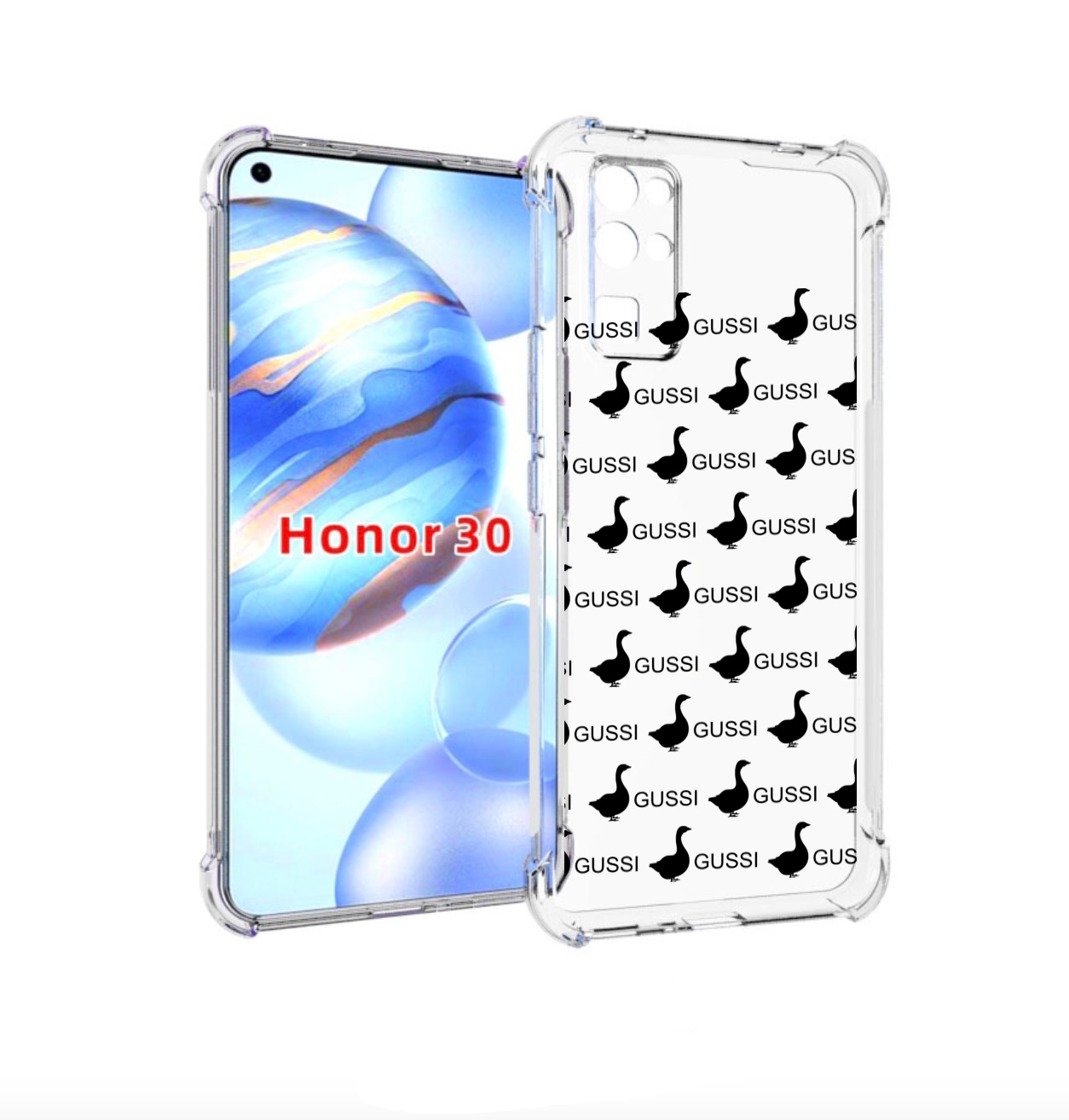 

Чехол бампер MyPads GUSSI для Honor 30 (BMH-AN10) противоударный, Прозрачный, Tocco