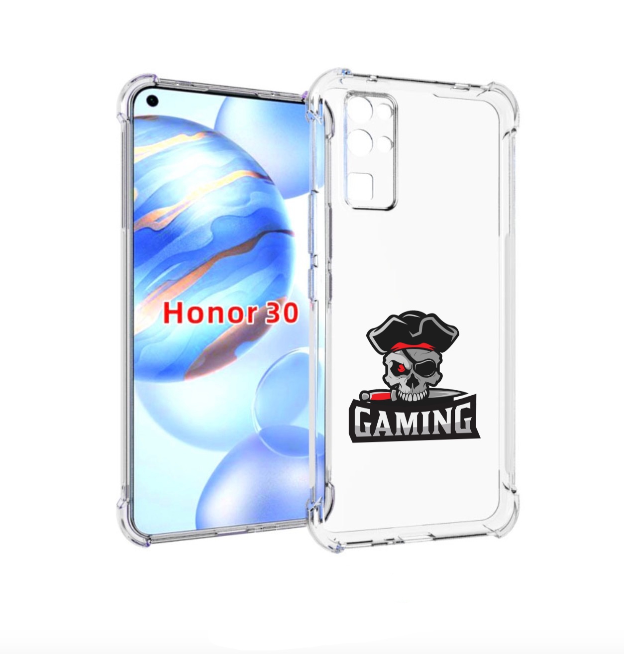 

Чехол бампер MyPads Gaming-2 для Honor 30 (BMH-AN10) противоударный, Прозрачный, Tocco