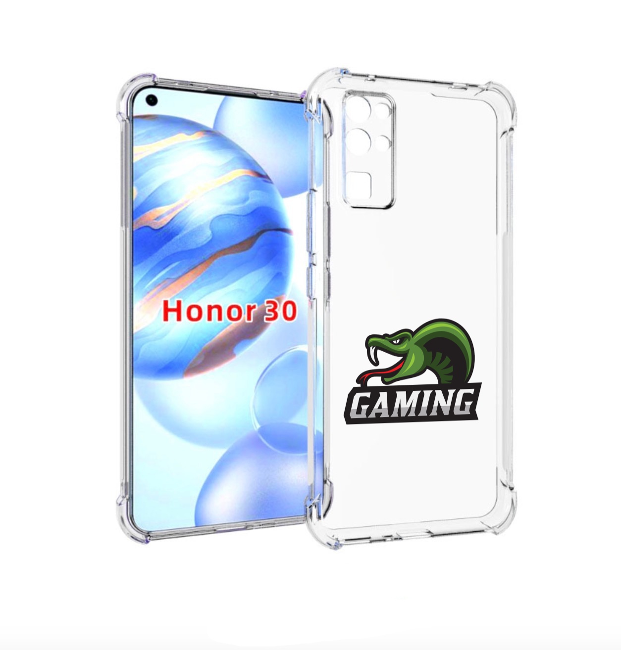 

Чехол бампер MyPads Gaming-3 для Honor 30 (BMH-AN10) противоударный, Прозрачный, Tocco