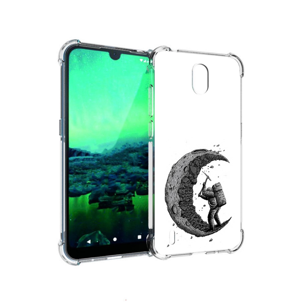 

Чехол MyPads Tocco для Nokia 1.3 камненная луна (PT227048.104.384), Прозрачный, Tocco