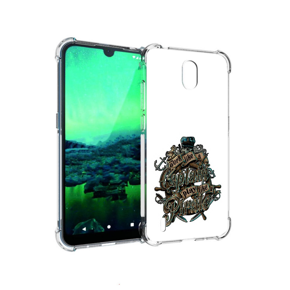 

Чехол MyPads Tocco для Nokia 1.3 капитан пиратов (PT227048.104.385), Прозрачный, Tocco