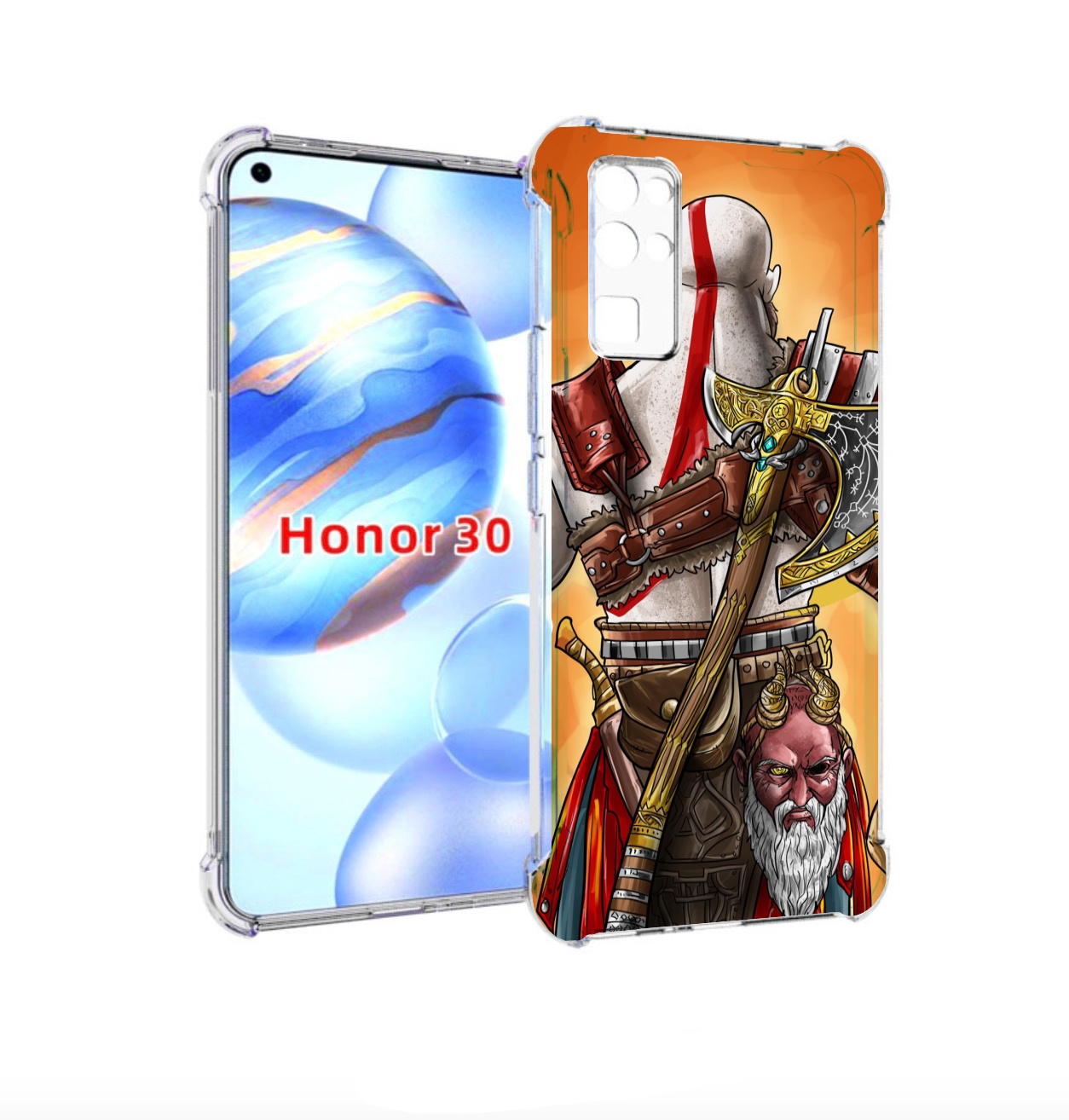 

Чехол бампер MyPads God of War для Honor 30 (BMH-AN10) противоуд, Прозрачный, Tocco