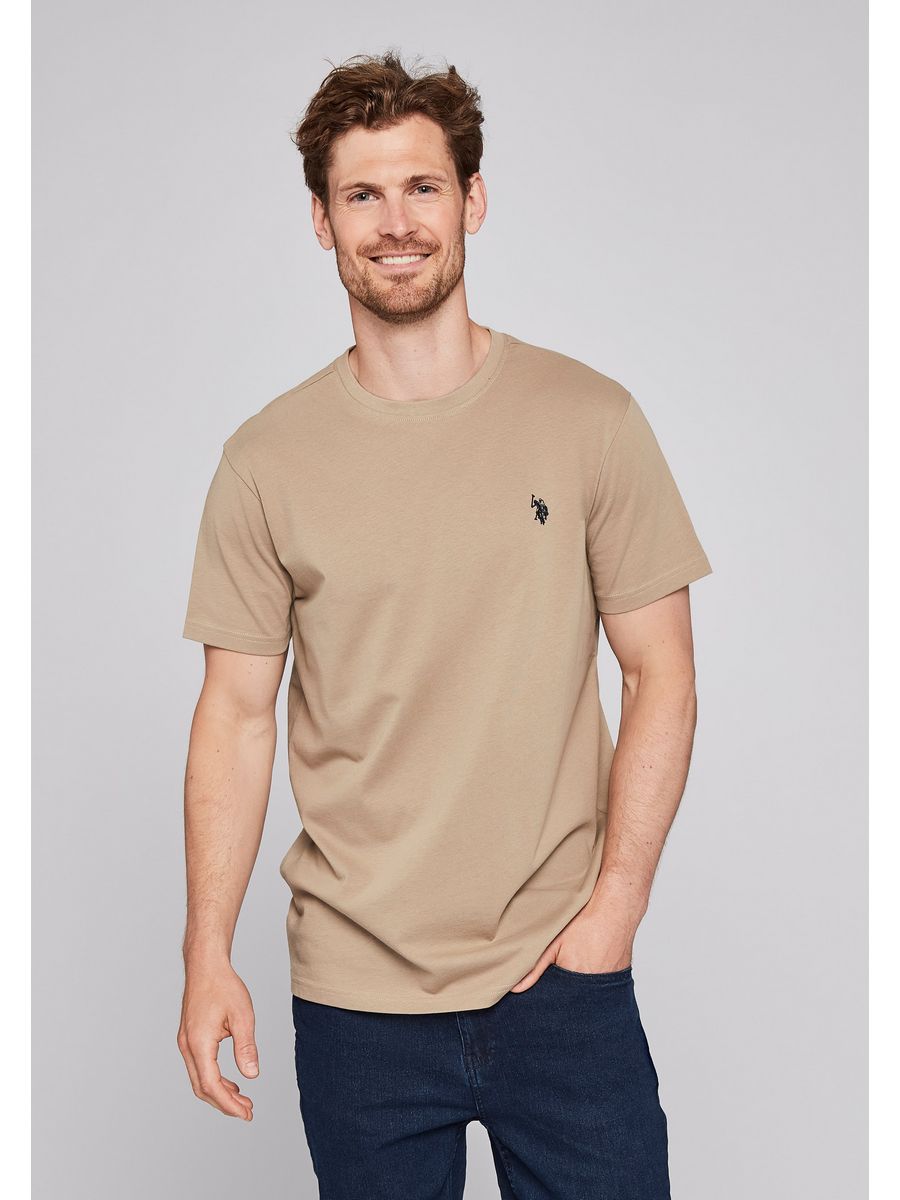 

Футболка мужская U.S. POLO Assn. US222O018 коричневая S, Коричневый, US222O018